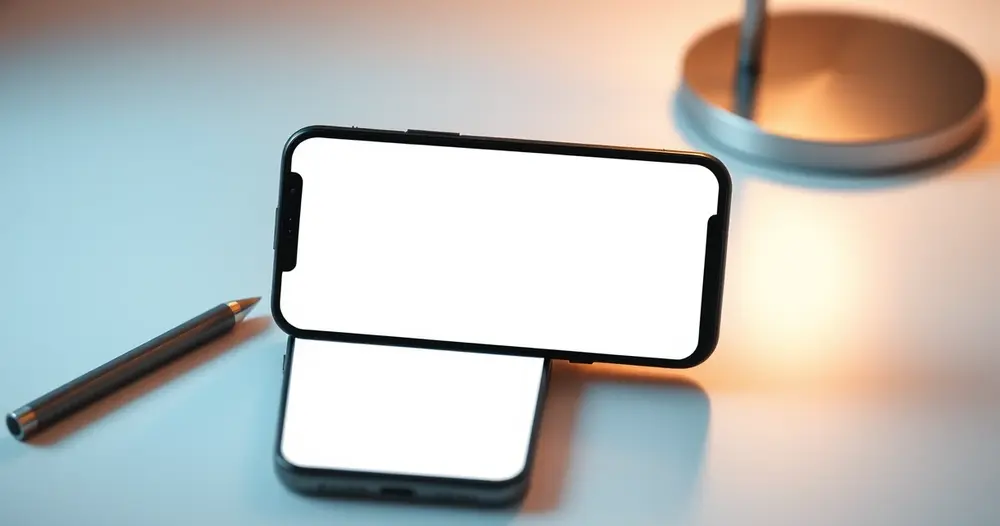 Celular com dois aplicativos de mensagem abertos lado a lado na tela
