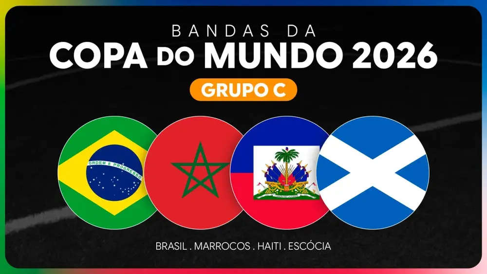 Grupo C da Copa 2026: artistas de Brasil, Marrocos, Haiti e Escócia