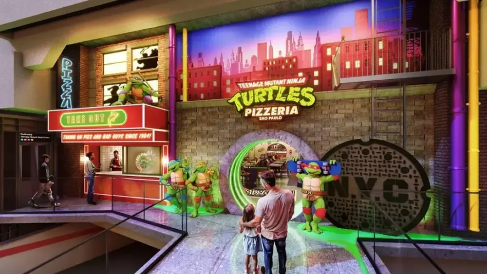 Pizzaria oficial das Tartarugas Ninja abre na Av. Paulista