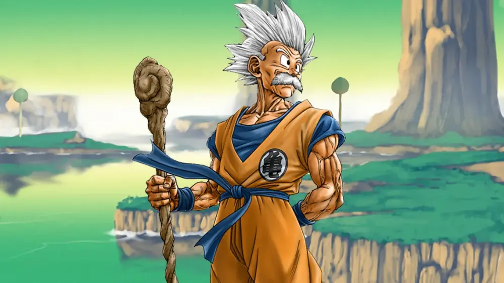 Toyotaro recria arte do Goku idoso de Akira Toriyama